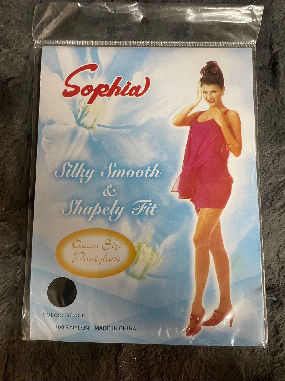Silky Smooth Queen Size Pantyhose - Black